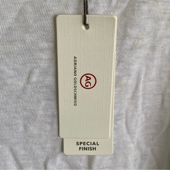 🆕. AG Adriano Goldschmied White Women's Top Lightweight Essential Size XXL - Picture 4 of 6